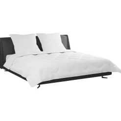 vidaXL Couette avec oreiller 3 pcs Blanc Microfibre