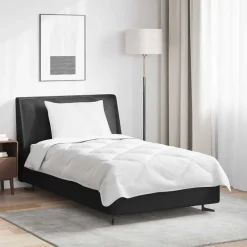 Linge-vidaXL Couette avec oreiller 2 pcs Blanc Microfibre
