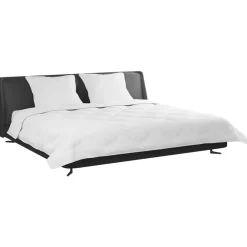 vidaXL Couette avec Oreillers 3 pcs Blanc Microfibre et Plumes D'oie
