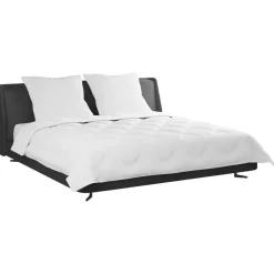 vidaXL Couette avec oreiller 3 pcs Blanc Microfibre