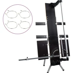 Outils-vidaXL Coupe-mousse avec pieds en aluminium 200 W