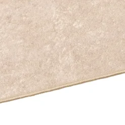 vidaXL Coureur de Tapis Uni MARSA Crème 50 x 100 cm Polyester et PVC