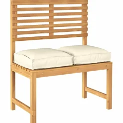 vidaXL Coussin 2 pcs Crème 40 x 40 x 8 cm Tissu Oxford