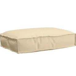 Décorations-vidaXL Coussin 60 x 40 x 8 cm Tissu Oxford Beige