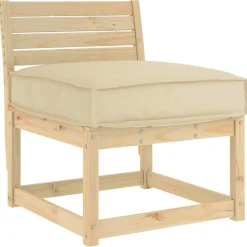 Décorations-vidaXL Coussin 60 x 60 x 12 cm Tissu Oxford Beige