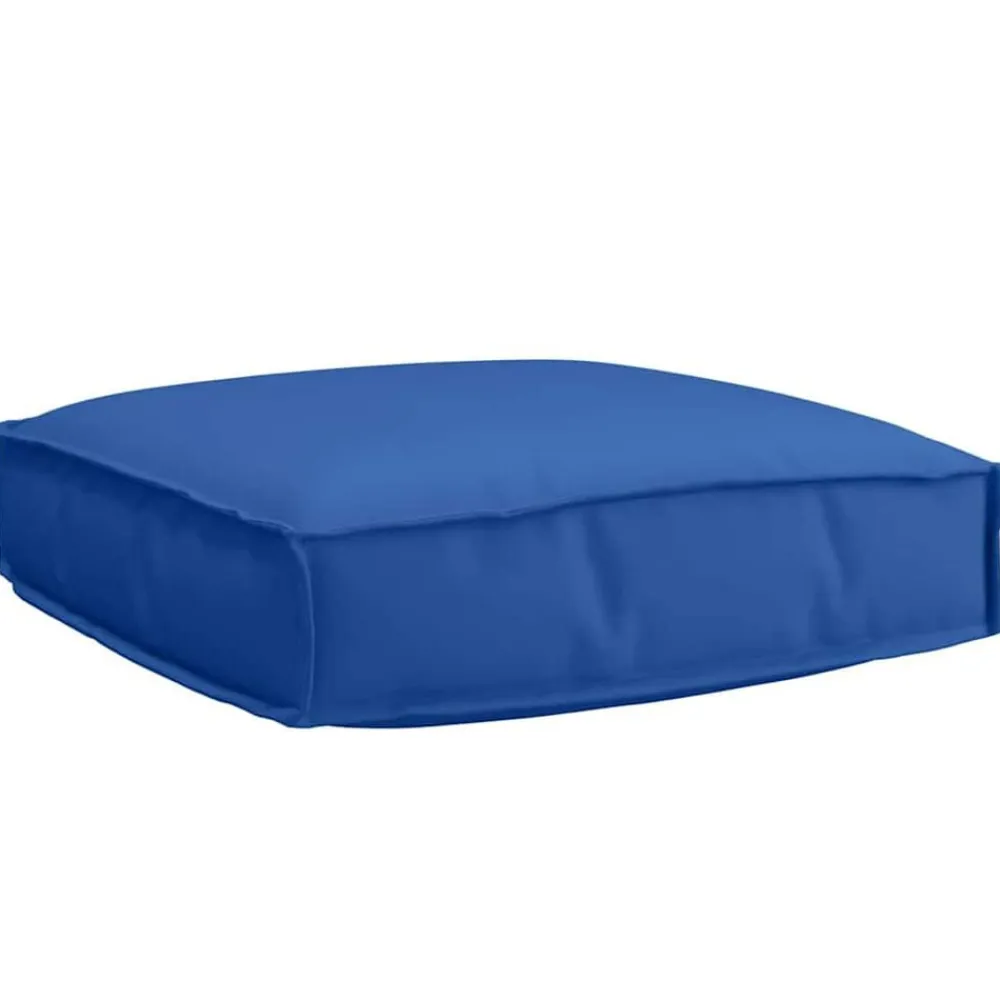 Décorations-vidaXL Coussin 60 x 60 x 12 cm Tissu Oxford Bleu royal
