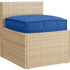 Décorations-vidaXL Coussin 60 x 60 x 12 cm Tissu Oxford Bleu royal