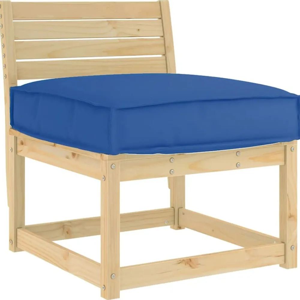 Décorations-vidaXL Coussin 60 x 60 x 12 cm Tissu Oxford Bleu royal