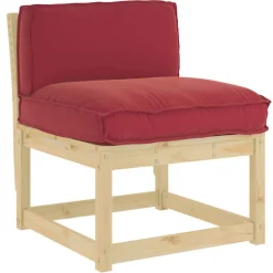 Décorations-vidaXL Coussin 70 x 40 x 12 cm Tissu Oxford Bordeaux