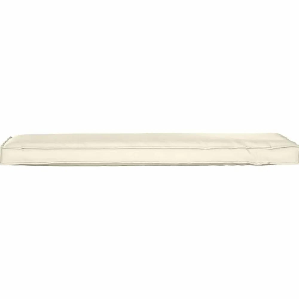 vidaXL Coussin Crème 140 x 40 x 8 cm Tissu Oxford