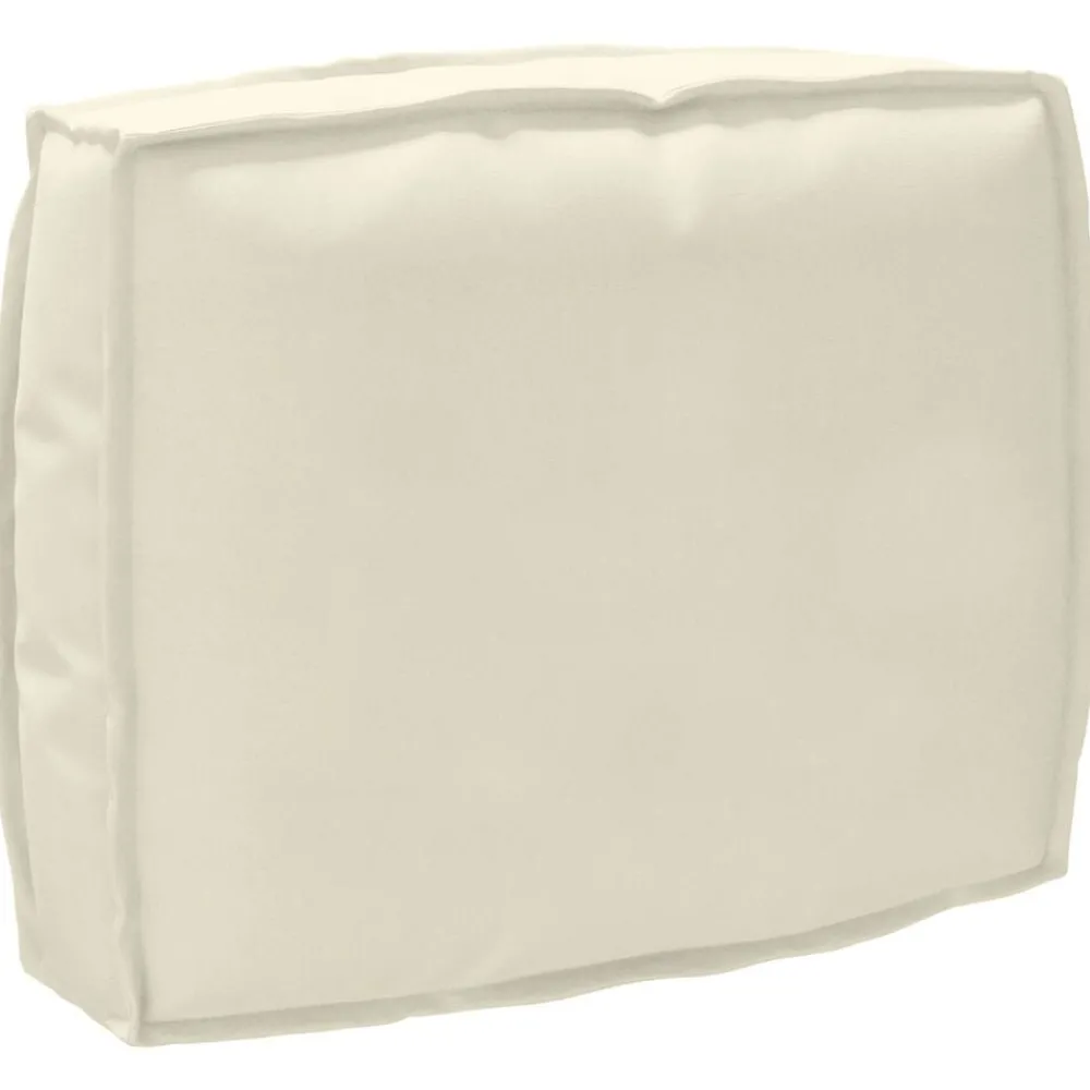 Décorations-vidaXL Coussin Crème 50 x 40 x 12 cm Tissu Oxford Crème