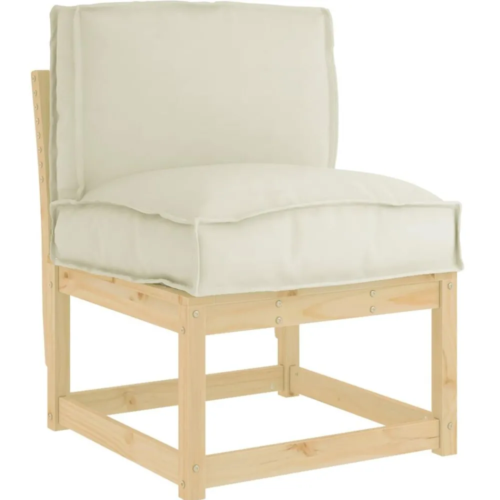 Décorations-vidaXL Coussin Crème 50 x 40 x 12 cm Tissu Oxford Crème