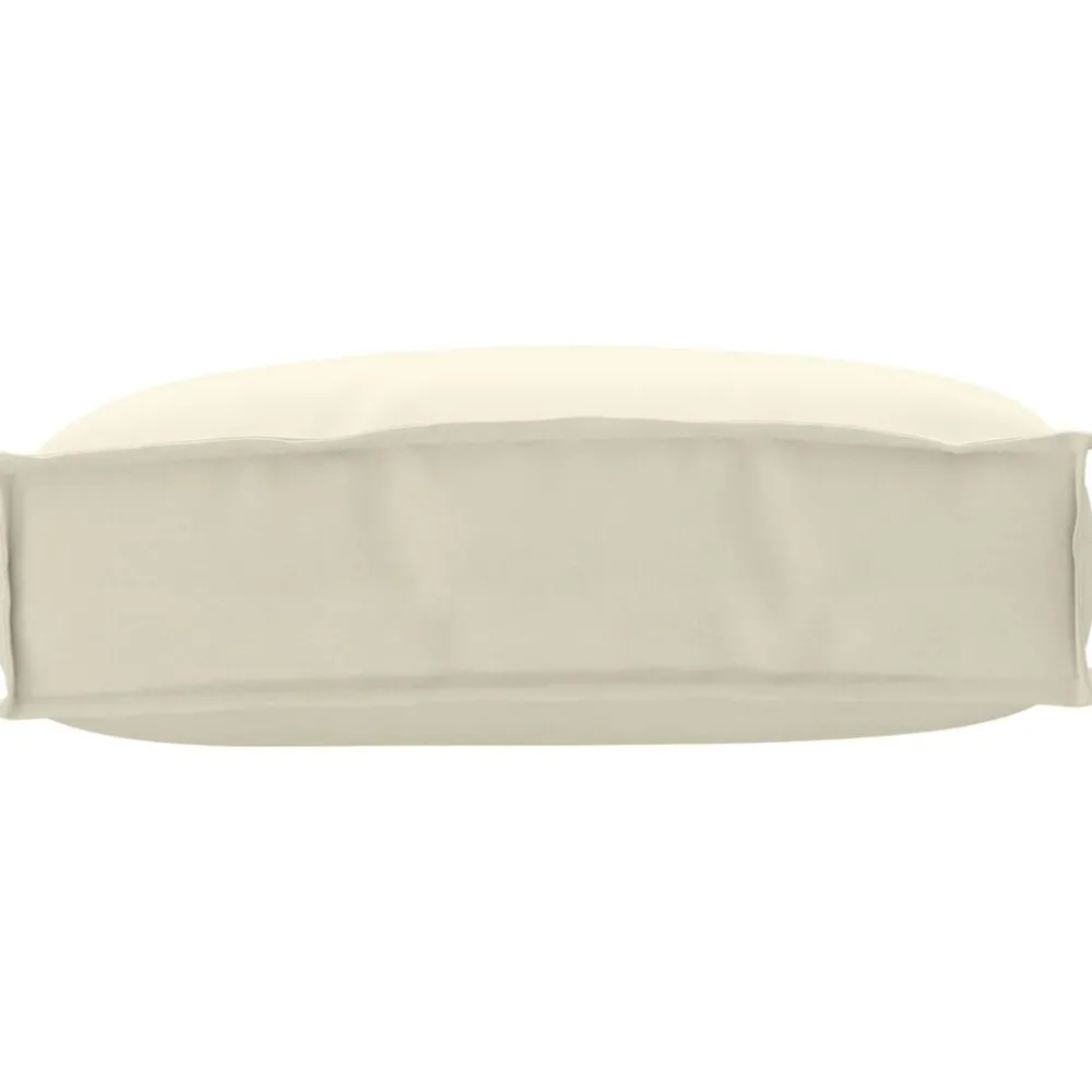 Décorations-vidaXL Coussin Crème 50 x 40 x 12 cm Tissu Oxford Crème