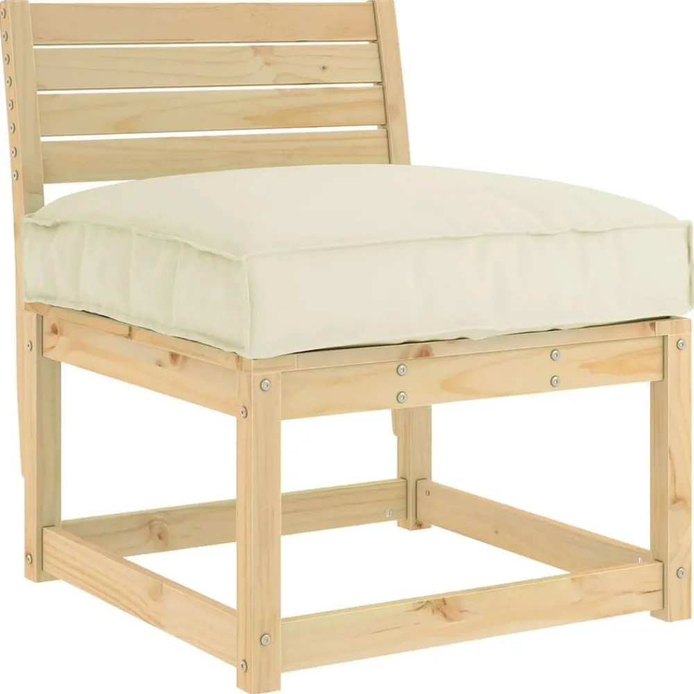 Décorations-vidaXL Coussin Crème 70 x 70 x 12 cm Tissu Oxford Crème