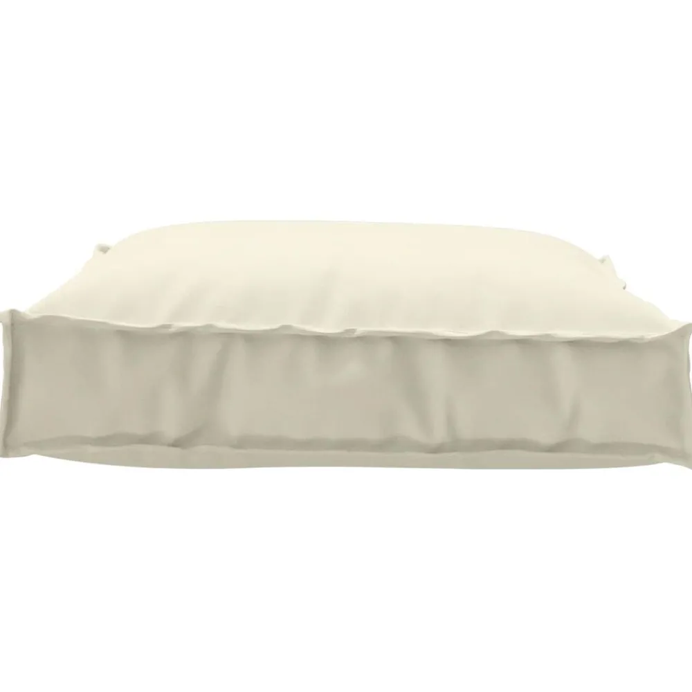 Décorations-vidaXL Coussin Crème 70 x 70 x 12 cm Tissu Oxford Crème