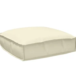 vidaXL Coussin Crème 50 x 50 x 12 cm Tissu Oxford