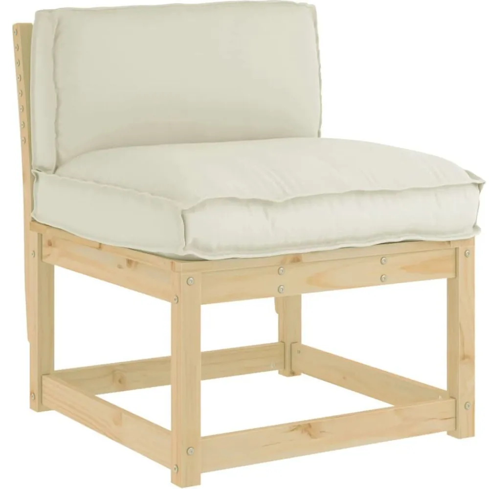 Décorations-vidaXL Coussin Crème 70 x 40 x 12 cm Tissu Oxford Crème
