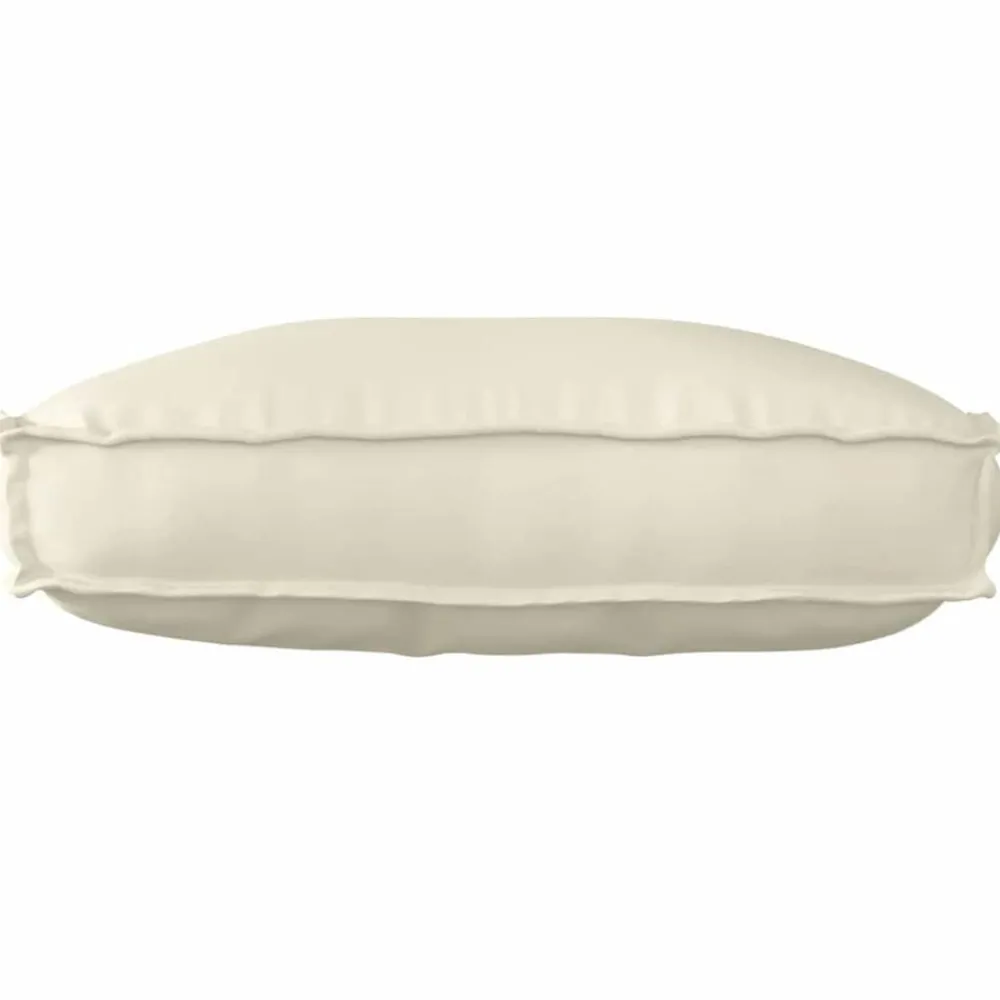 Décorations-vidaXL Coussin Crème 70 x 40 x 12 cm Tissu Oxford Crème