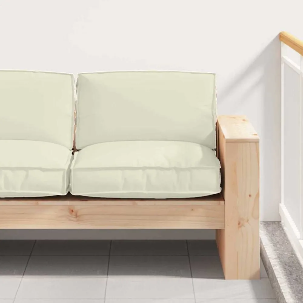 vidaXL Coussin Crème 80 x 80 x 12 cm Tissu Oxford