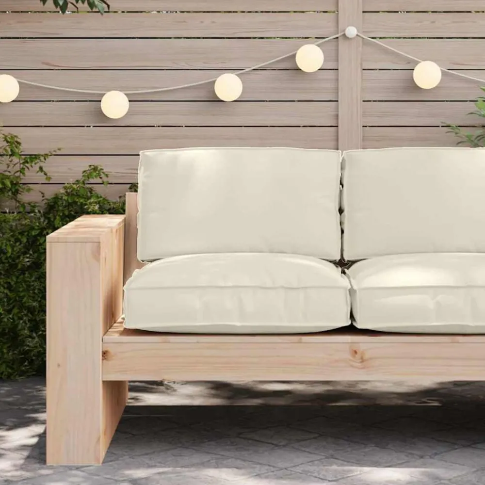 vidaXL Coussin Crème 80 x 80 x 12 cm Tissu Oxford