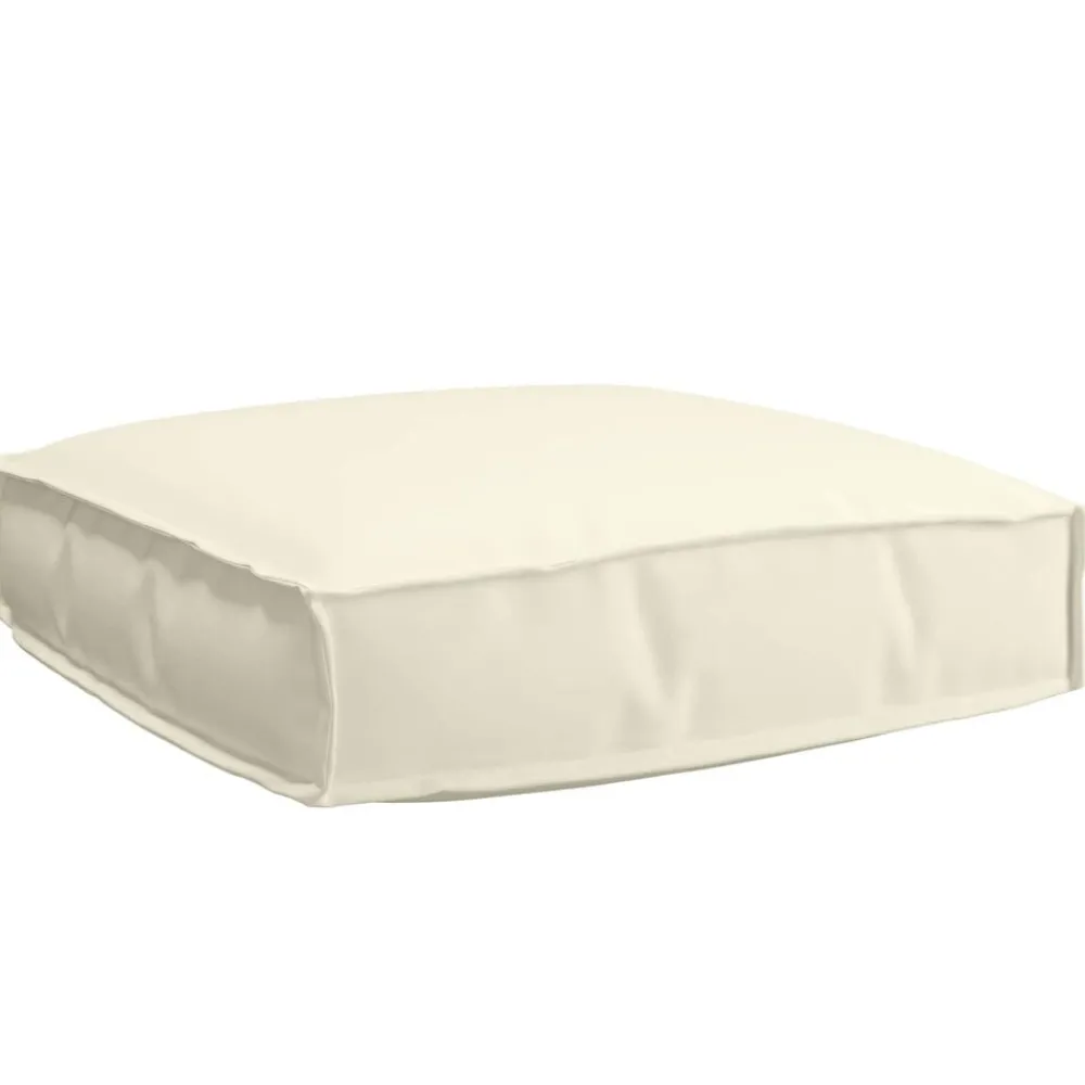 vidaXL Coussin Crème 60 x 60 x 12 cm Tissu Oxford
