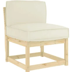 Décorations-vidaXL Coussin Crème 60 x 40 x 12 cm Tissu Oxford Cr&egrave;me