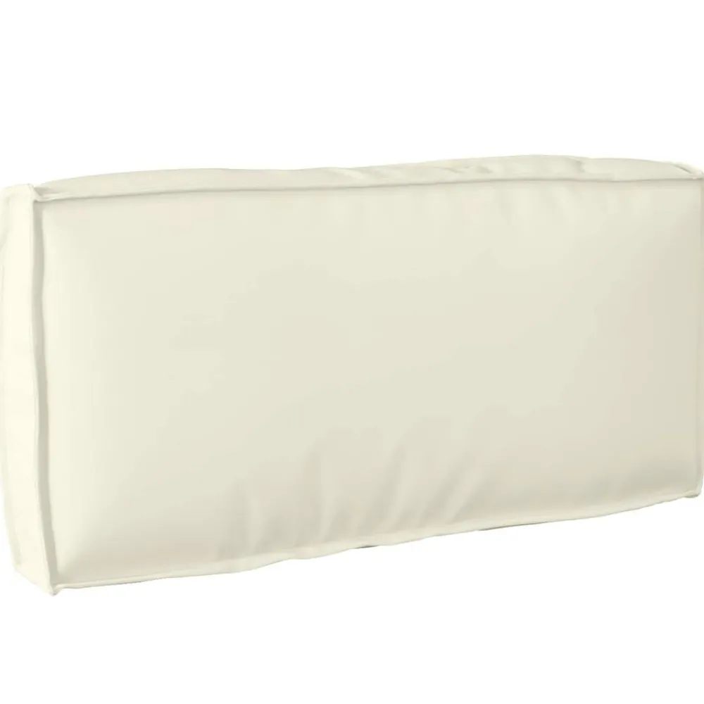 vidaXL Coussin Crème 80 x 40 x 12 cm Tissu Oxford