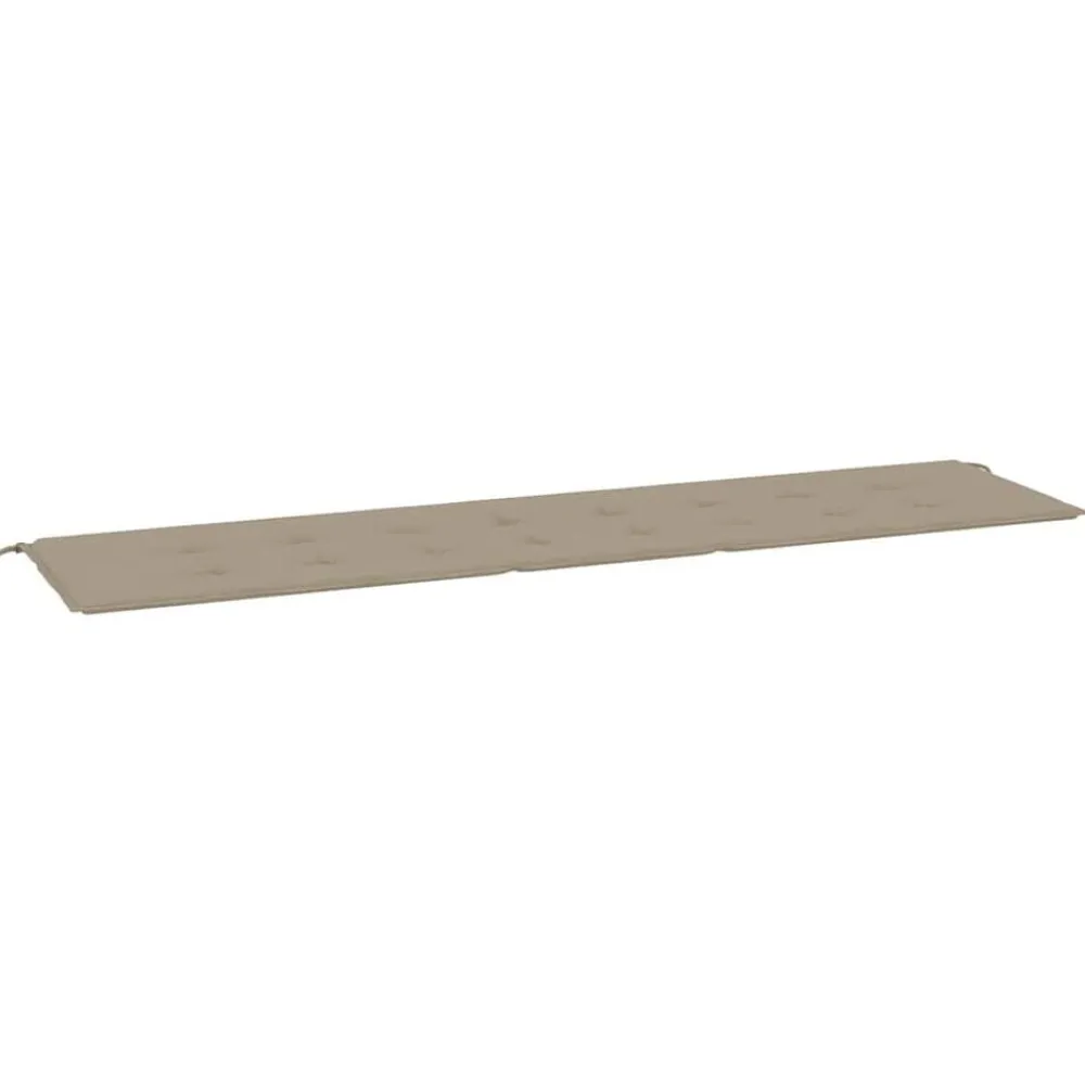 Décorations-vidaXL Coussin de banc de jardin 200x50x4 cm tissu oxford Taupe
