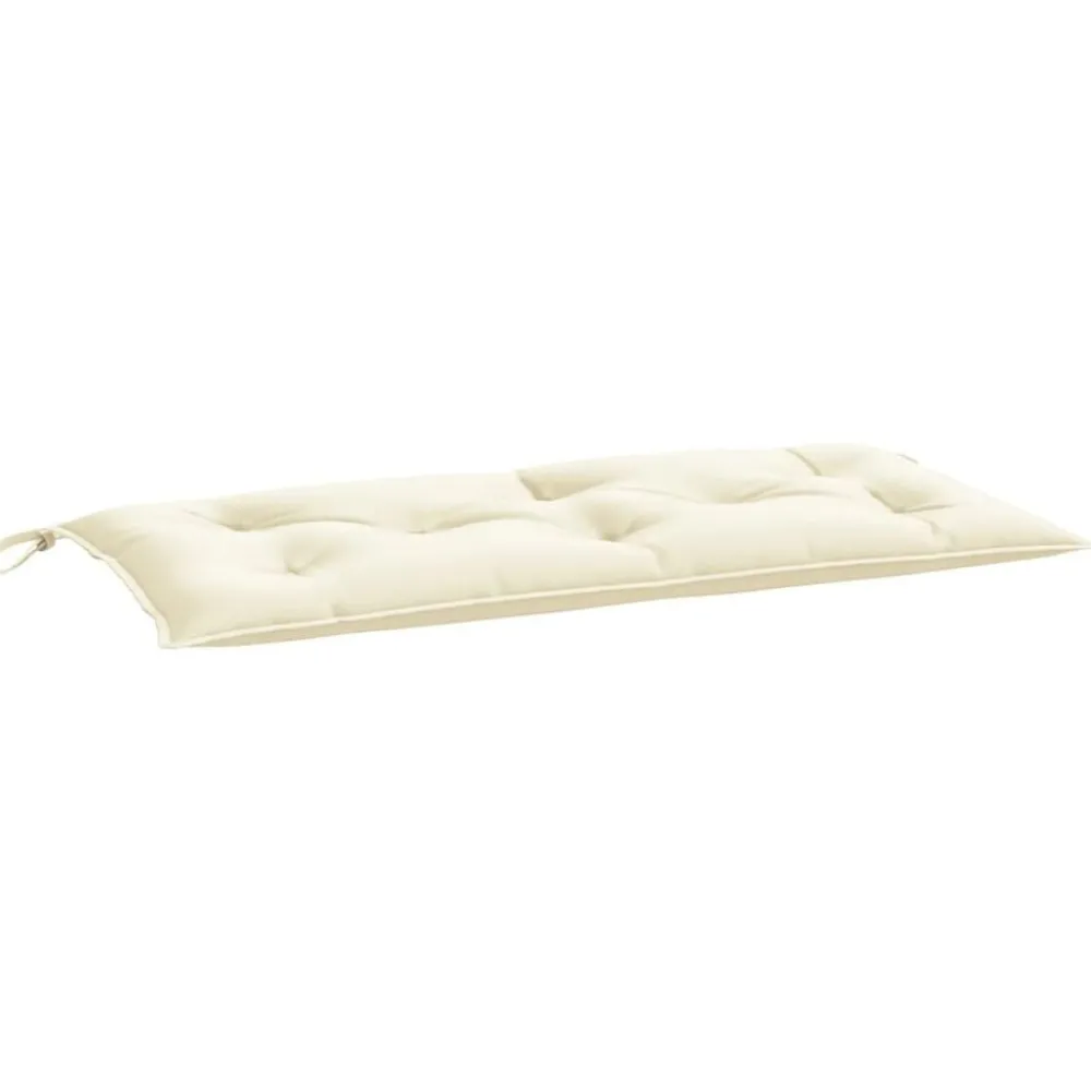 Décorations-vidaXL Coussin de banc de jardin crème 100x50x7 cm tissu oxford Crème