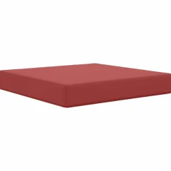 Décorations-vidaXL Coussin de canapé d'extérieur 60 x 60 x 8 cm Polyester Bordeaux