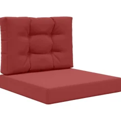 Décorations-vidaXL Coussin de canapé d'extérieur 2 pcs Polyester Bordeaux