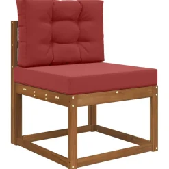 Décorations-vidaXL Coussin de canapé d'extérieur 2 pcs Polyester Bordeaux