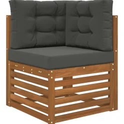 Décorations-vidaXL Coussin de canapé d'extérieur 3 pcs Polyester Anthracite