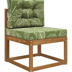 Décorations-vidaXL Coussin de canapé d'extérieur 2 pcs Modèle feuille Polyester Modèle feuille