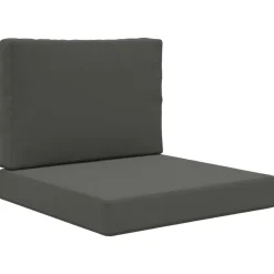 Décorations-vidaXL Coussin de canapé d'extérieur 2 pcs Polyester Anthracite