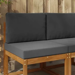 Décorations-vidaXL Coussin de canapé d'extérieur 2 pcs Polyester Anthracite