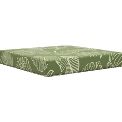 Décorations-vidaXL Coussin de canapé d'extérieur Modèle feuille 60 x 60 x 8 cm Modèle feuille