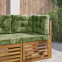 Foresterie & Exploitation Des Forêts|Décorations-vidaXL Coussin de canapé d'extérieur 3 pcs Modèle feuille Polyester Mod&egrave;le feuille