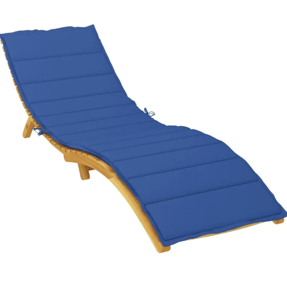 Décorations-vidaXL Coussin de chaise longue 200x50x3 cm tissu oxford Bleu royal