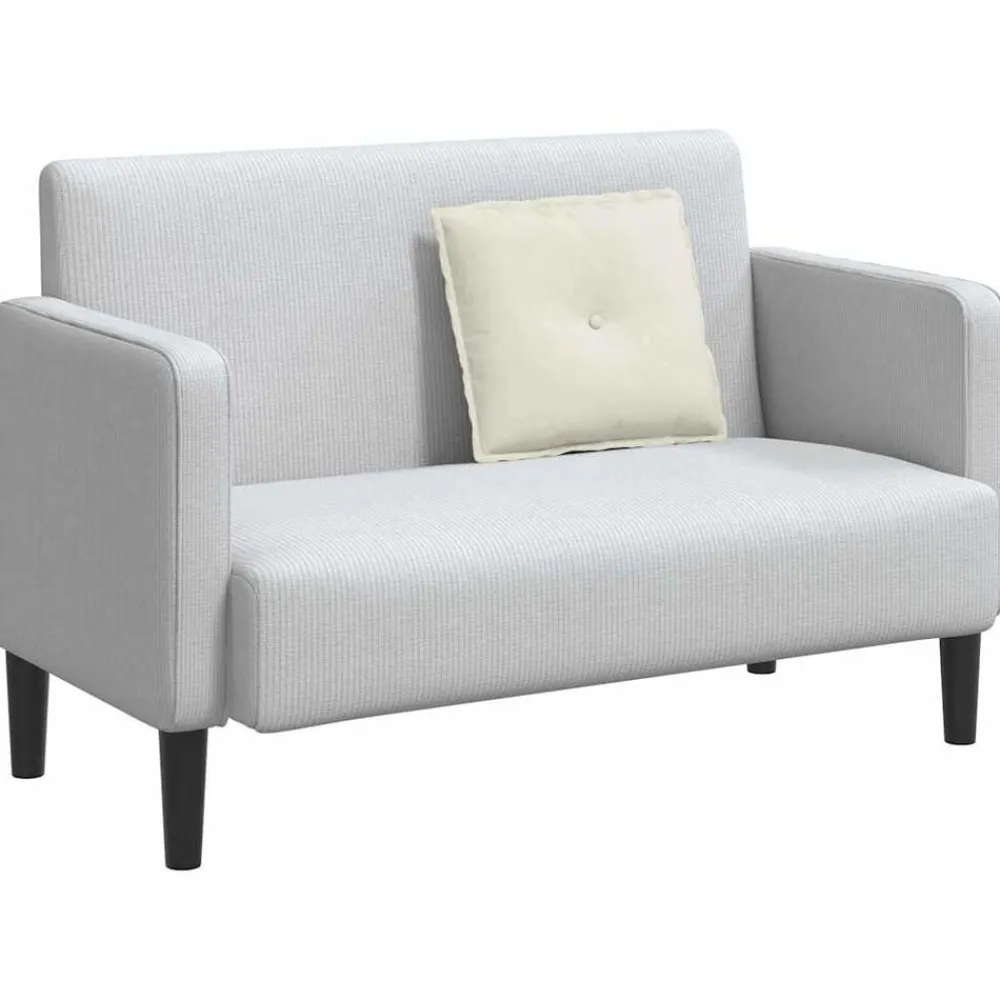 Décorations-vidaXL Coussin de Dos Crème 50 x 45 cm Tissu en velours côtelé Crème