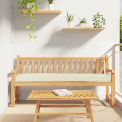 Décorations-vidaXL Coussin de palette Crème 180 x 40 x 8 cm Tissu Oxford Cr&egrave;me