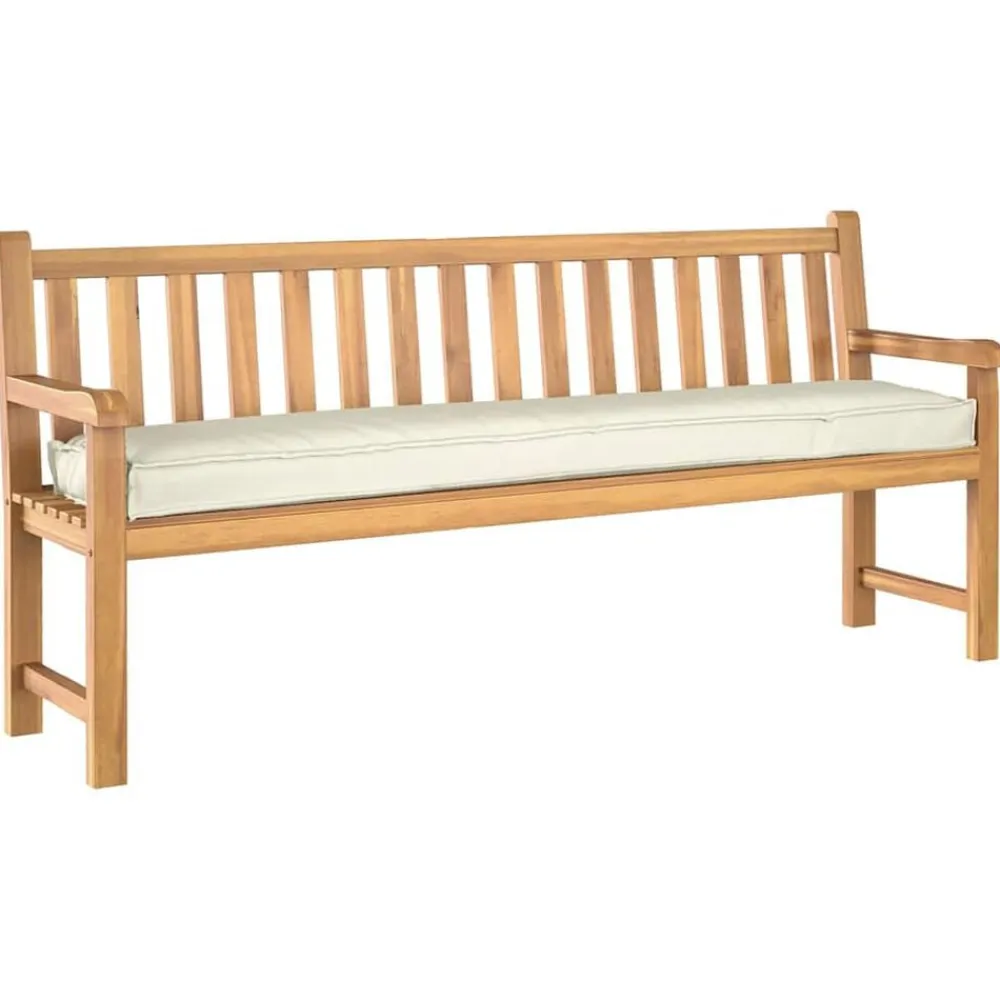 Décorations-vidaXL Coussin de palette Crème 180 x 40 x 8 cm Tissu Oxford Crème