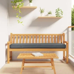 Décorations-vidaXL Coussin de palette 180 x 40 x 8 cm Tissu Oxford Anthracite