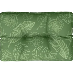 Décorations-vidaXL Coussin de palette motif de feuilles 50x40x12 cm tissu Design &agrave; feuille