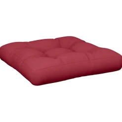 vidaXL Coussin de palette bordeaux 58x58x10 cm tissu