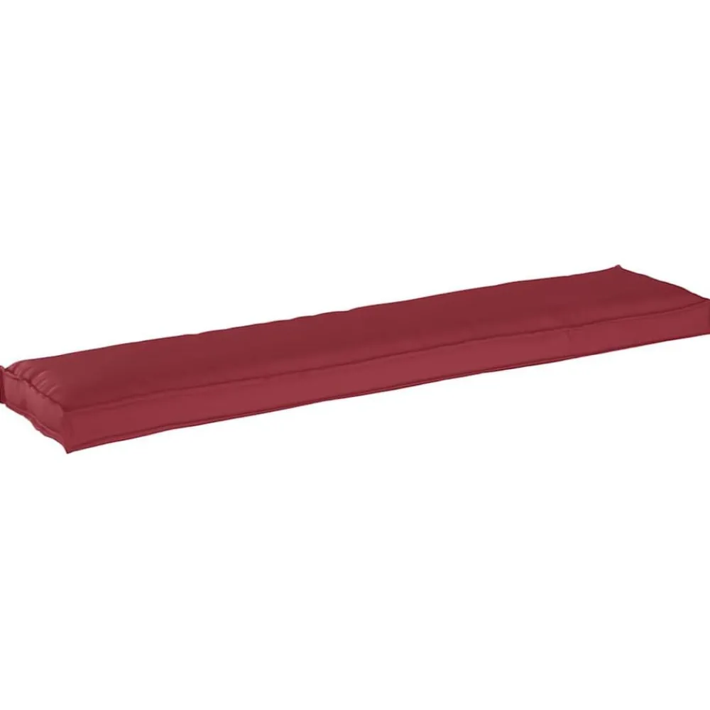 Décorations-vidaXL Coussin de palette 180 x 40 x 8 cm Tissu Oxford Bordeaux