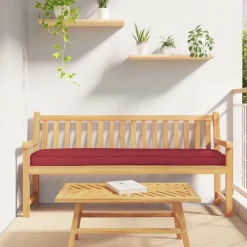 Décorations-vidaXL Coussin de palette 180 x 40 x 8 cm Tissu Oxford Bordeaux