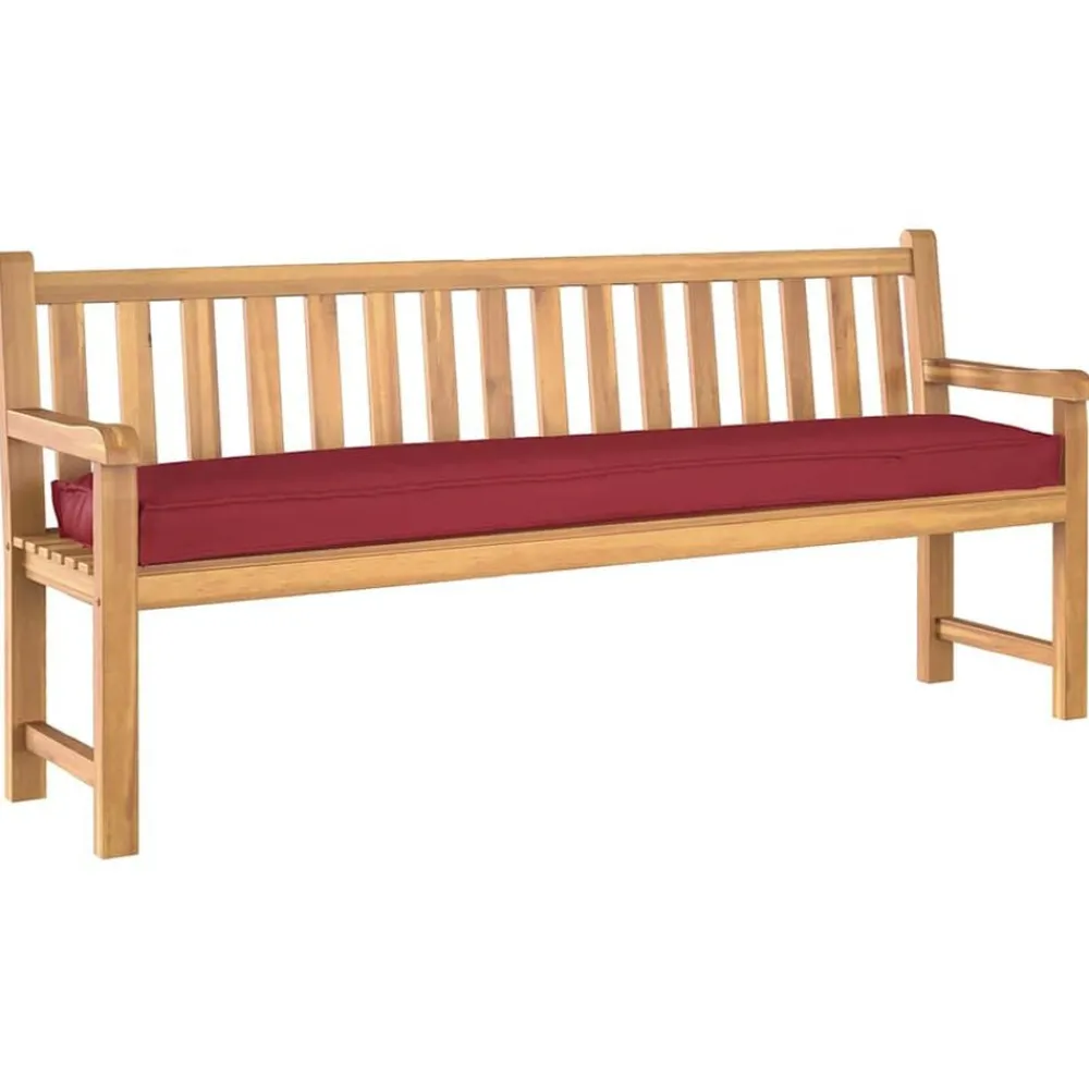 Décorations-vidaXL Coussin de palette 180 x 40 x 8 cm Tissu Oxford Bordeaux