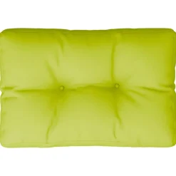 Décorations-vidaXL Coussin de palette 50x40x12 cm tissu Vert vif