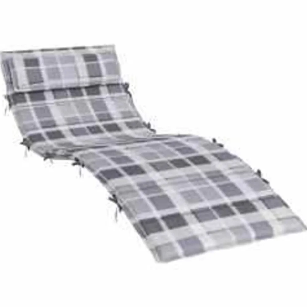 vidaXL Coussin de transat ensoleillé Gris 178 x 60 x 4 cm Tissu Oxford